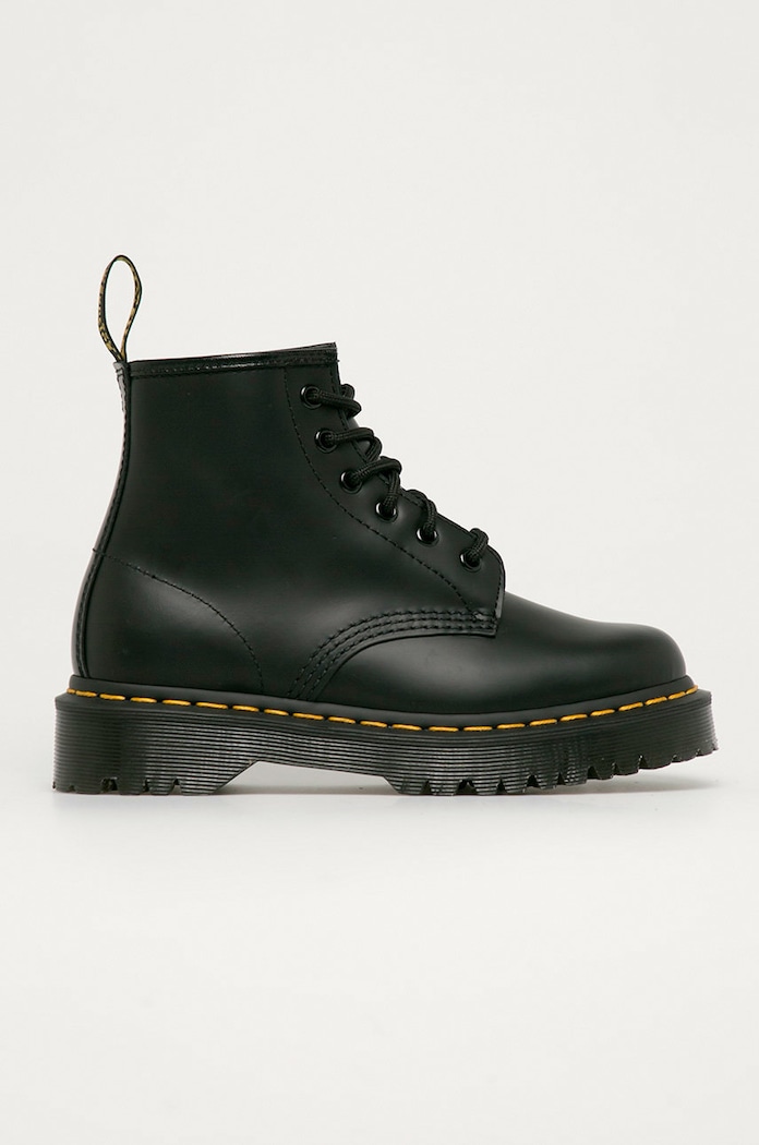 Δερμάτινα workers Dr. Martens 101 φλατ μαύρο DM26203001