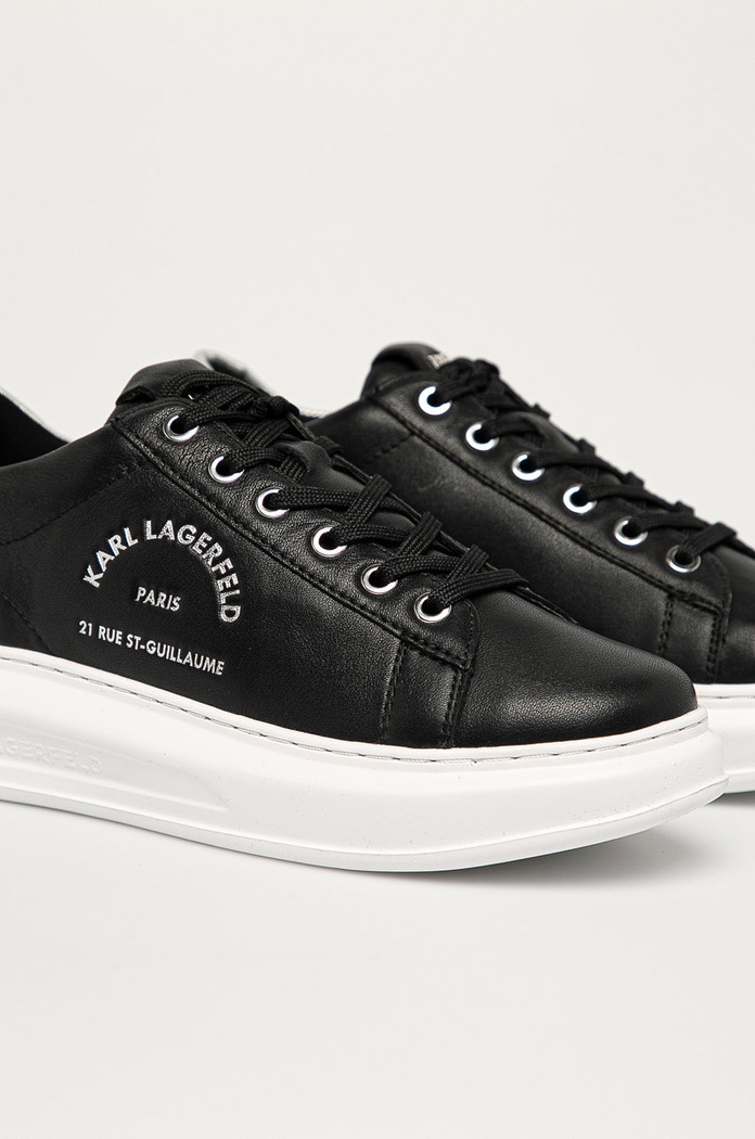 Karl Lagerfeld - Kožená obuv KAPRI čierna KL62538.00S