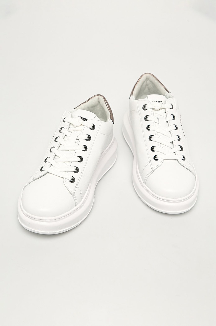 Karl Lagerfeld - Bőr cipő KL62538.01S fehér AW20