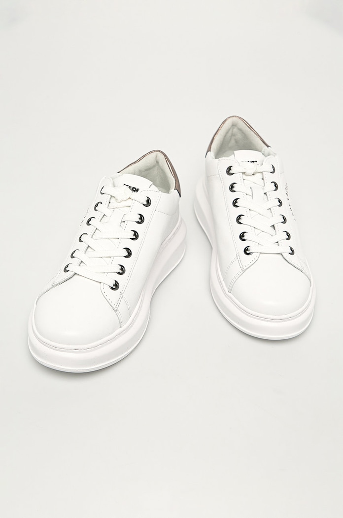 Karl Lagerfeld - Bőr cipő KL62538.01S fehér AW20