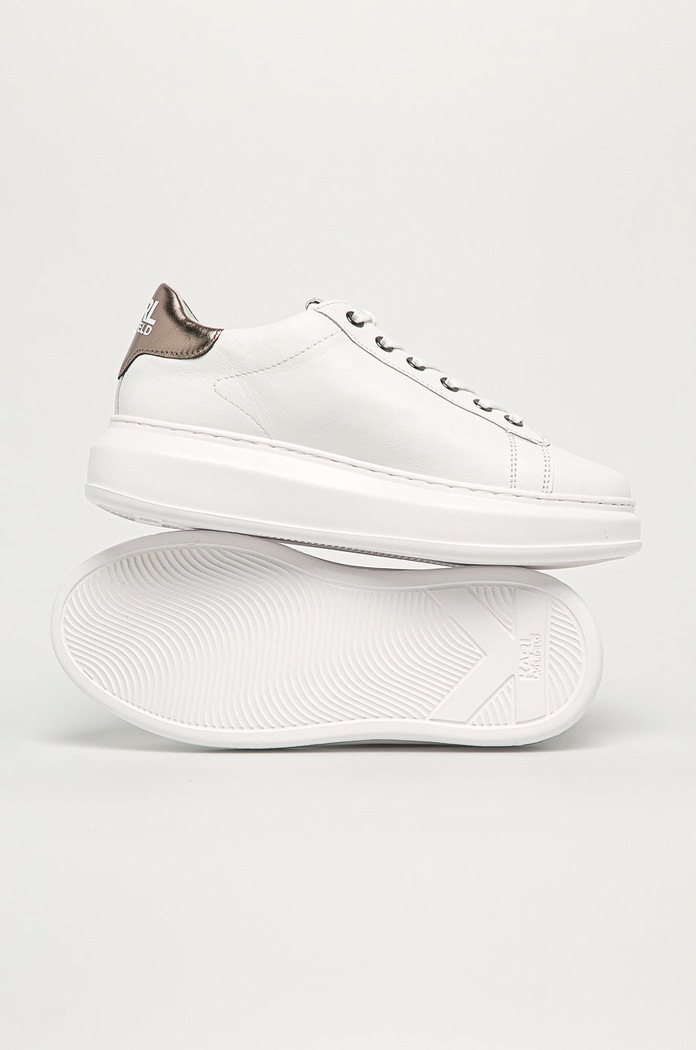 Karl Lagerfeld - Bőr cipő fehér KL62538.01S