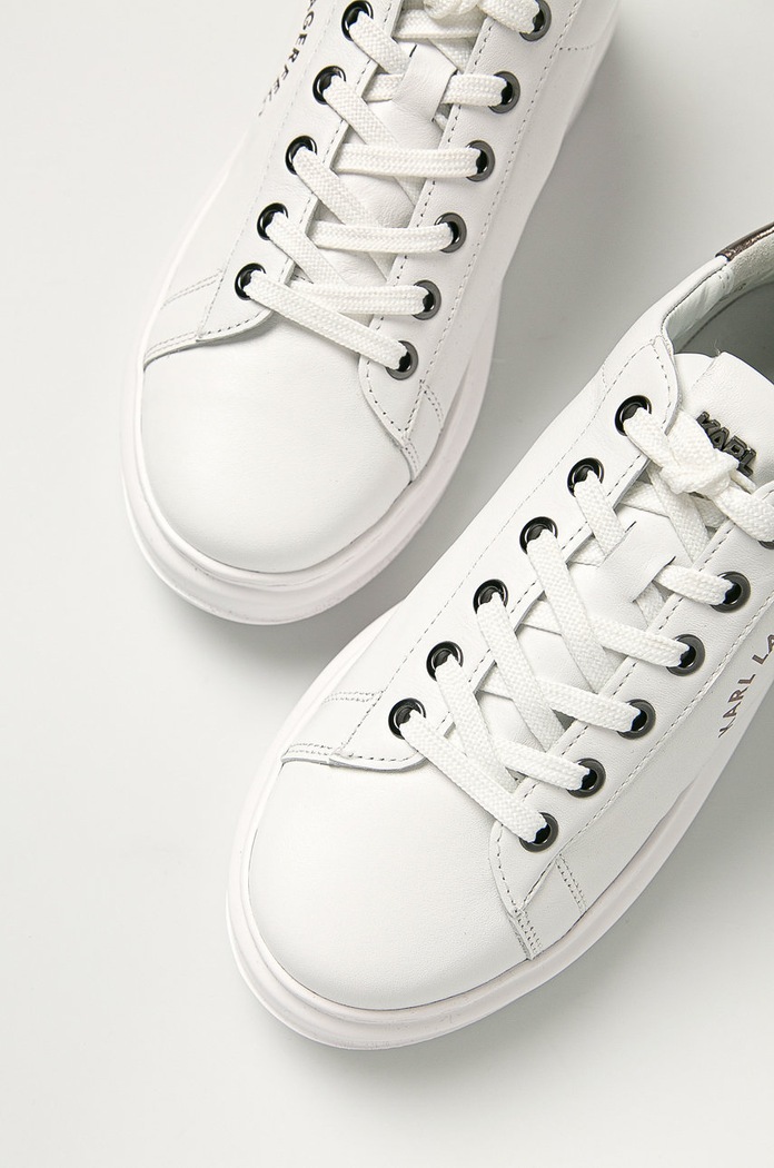Karl Lagerfeld - Bőr cipő KL62538.01S fehér