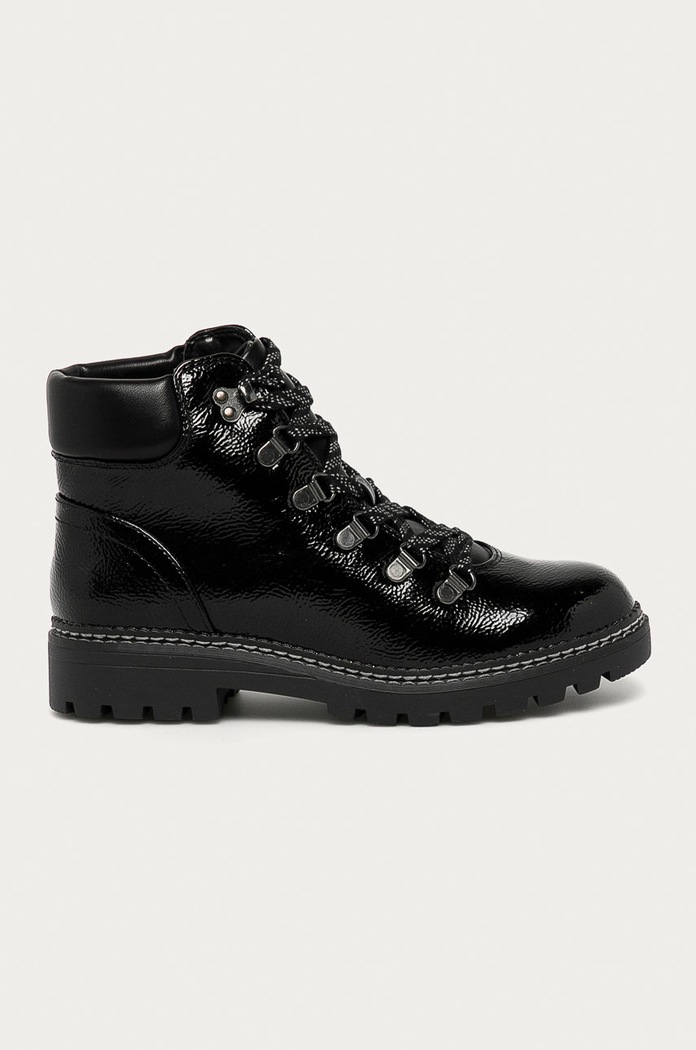 Aldo - Botki Kedilandra imitacja skóry licowej czarny 12685305.KEDILANDRA