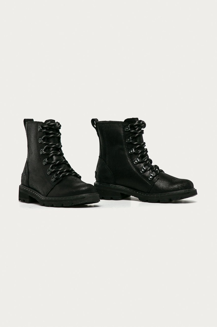 Sorel - Cizme de piele Lennox Lace 1921271 negru AW20