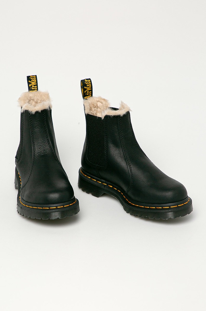Dr. Martens - Kožené topánky Chelsea 2976 Leonore DM21045001 čierna AW21
