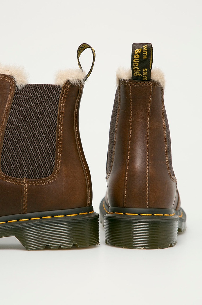 Obuwie Dr. Martens Sztyblety skórzane 2976 Leonore 23898243 brązowy