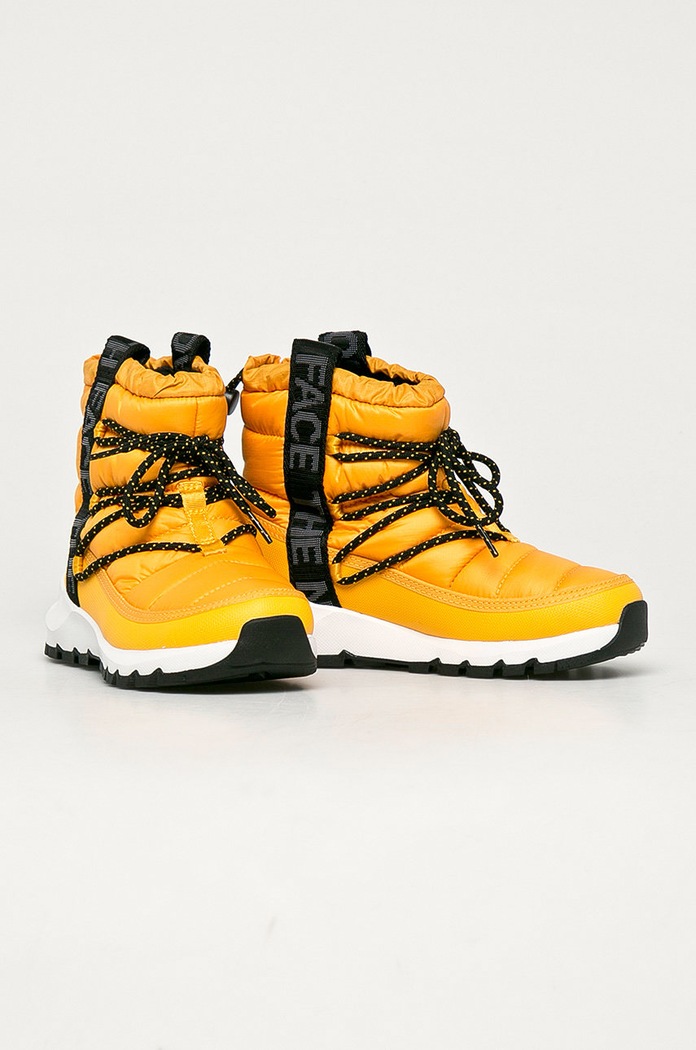 The North Face - Śniegowce Thermoball Lace Up NF0A4AZGZU31 żółty AW20