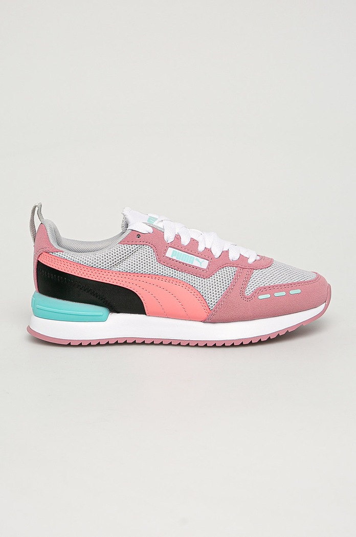 Puma - Pantofi copii R78 373616. imitatie de piele intoarsa roz 373616.