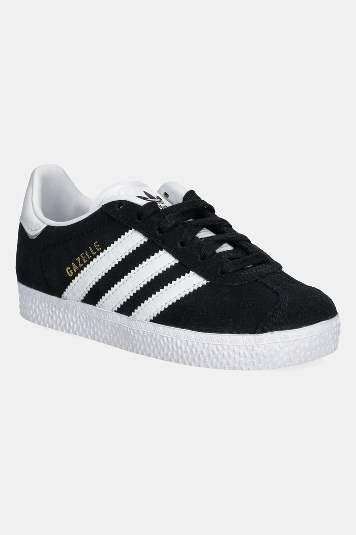 adidas Originals - Παιδικά παπούτσια Gazelle δέρμα σαμουά μαύρο BB2507
