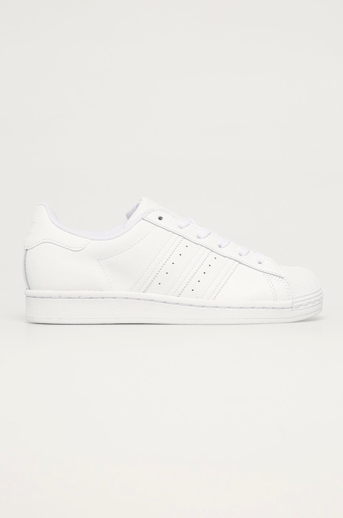 adidas Originals sneakers copii Superstar J piele alb EF5399
