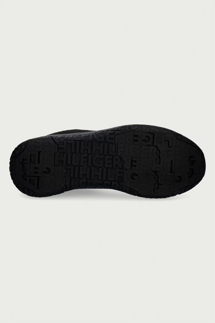 CORPORATE KNIT RIB RUNNER sneakersy męskie Tommy Hilfiger czarny FM0FM02838BDS