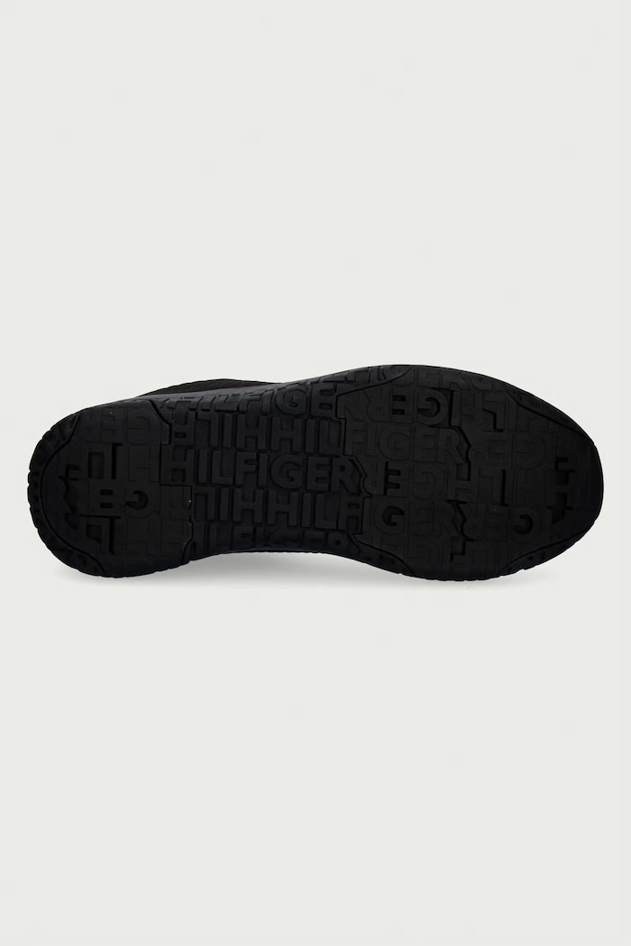 CORPORATE KNIT RIB RUNNER sneakersy męskie Tommy Hilfiger czarny FM0FM02838BDS
