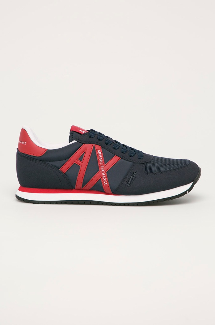 Armani Exchange – Buty imitacja skóry licowej granatowy XUX017.XCC68
