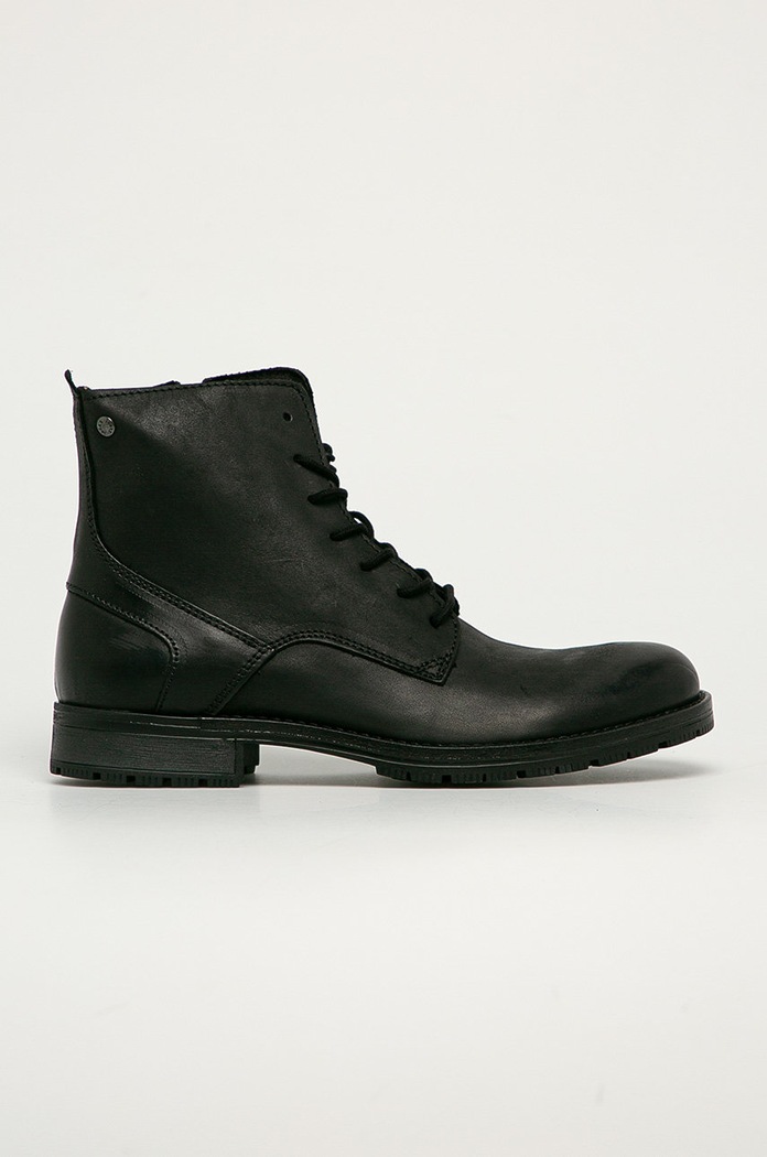 Jack & Jones buty skórzane JFWORCA skóra licowa czarny 12159497