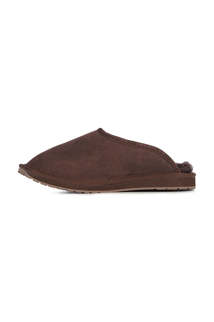 Kapcie zamszowe Platinum Esperence Emu Australia MP10528.CHOCO brązowy