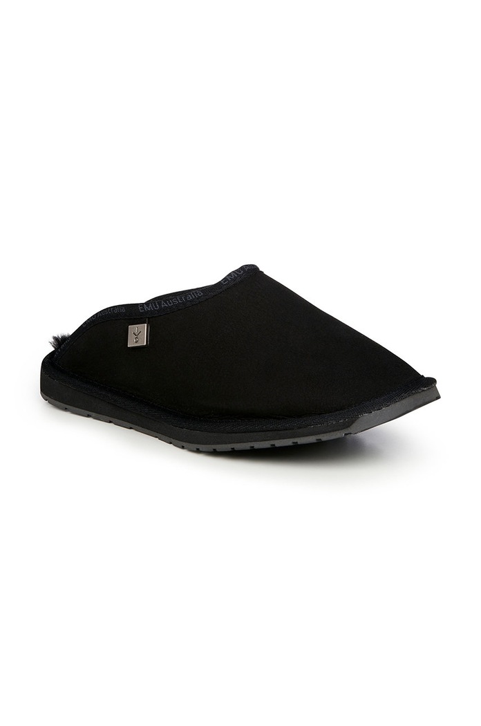 Emu Australia - Papuci din piele intoarsa Platinum Esperence MP10528.BLK negru AW22