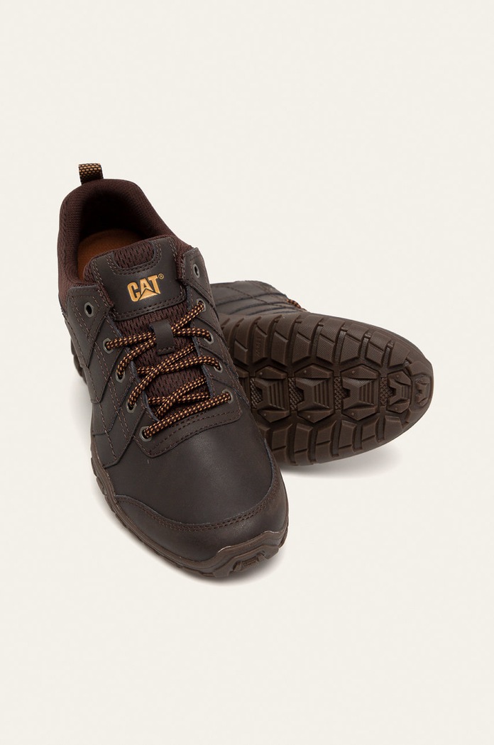 CAT Footwear - Półbuty skórzane Instruct Casual brązowy P722310