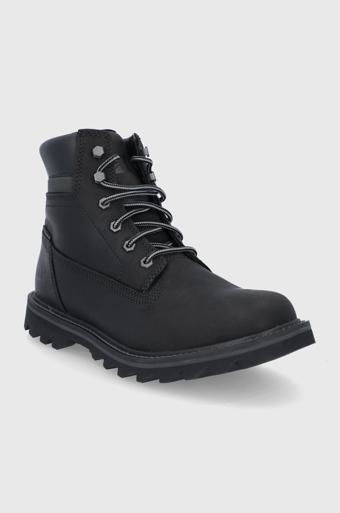 CAT Footwear Workery skórzane Deplete P721724.CAT czarny AW23