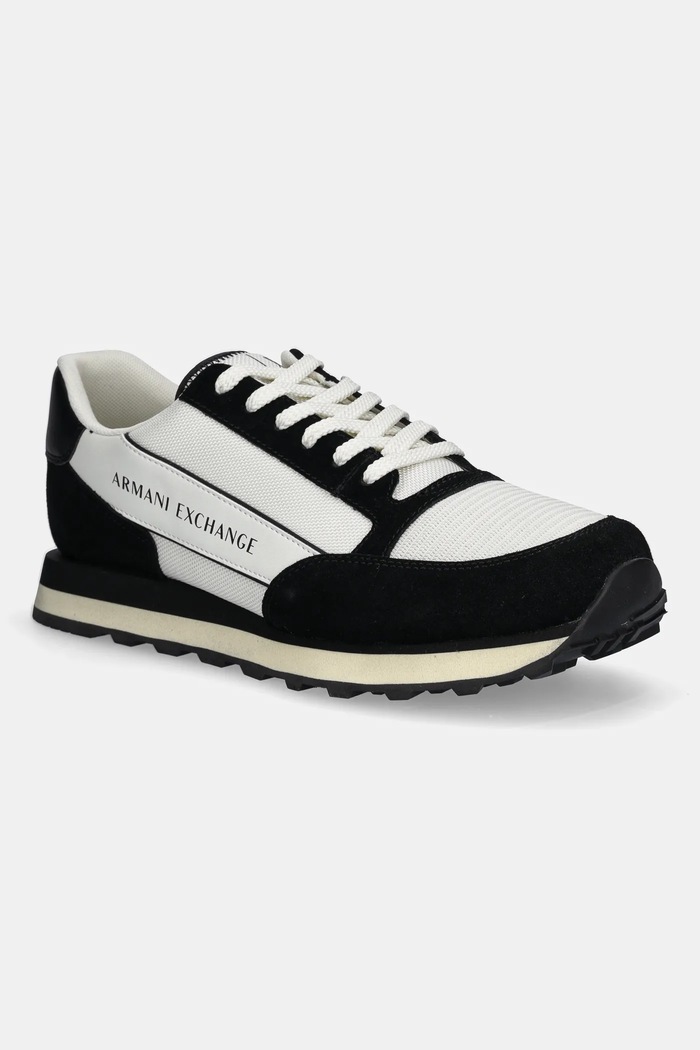Armani Exchange – Buty skóra zamszowa biały XUX083.XV263