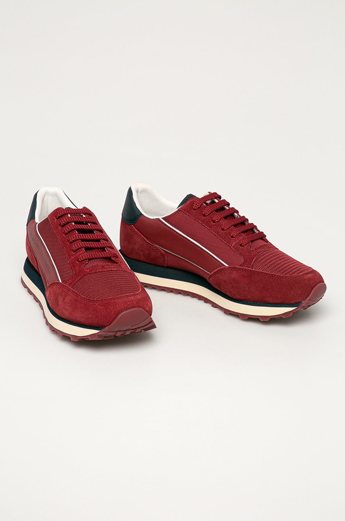 Armani Exchange Buty XUX083.XV263 bordowy AA00