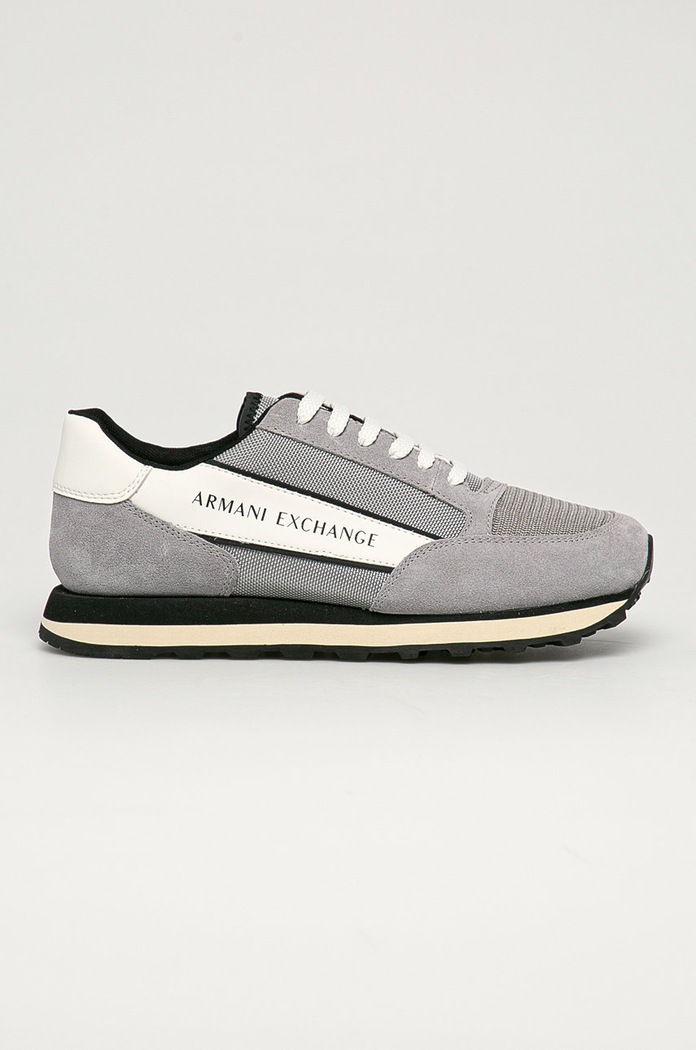 Armani Exchange – Buty tekstylny szary XUX083.XV263