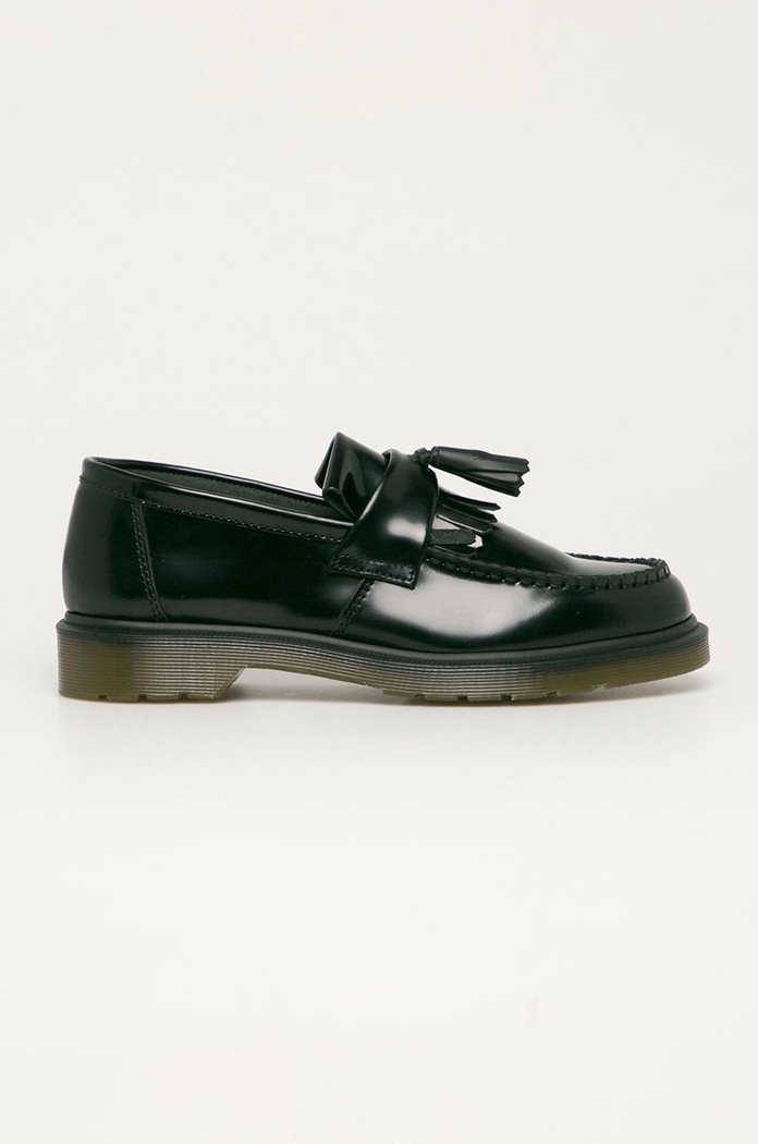 Dr. Martens - Δερμάτινα μοκασίνια Adrian ίσια πλατφόρμα μαύρο DM14573001
