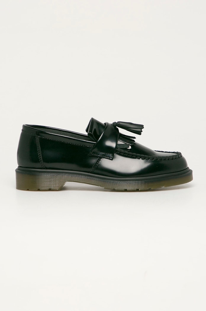 Dr. Martens - Δερμάτινα μοκασίνια Adrian ίσια πλατφόρμα μαύρο DM14573001