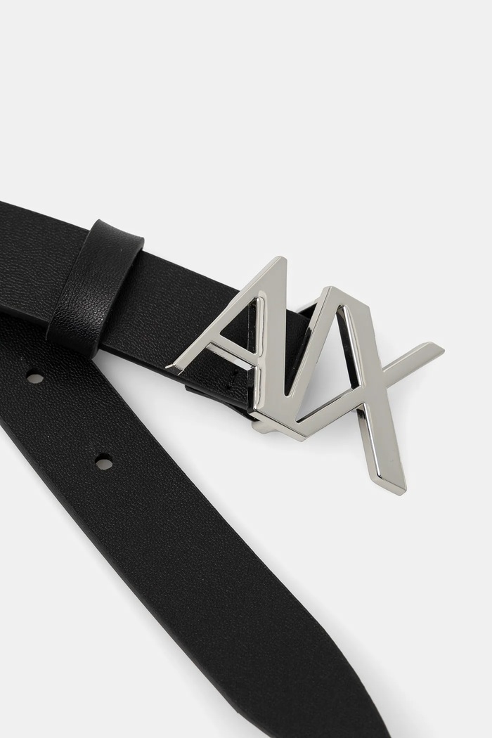 Armani Exchange curea pentru femei din piele 941125.CC719.NOS negru AA00
