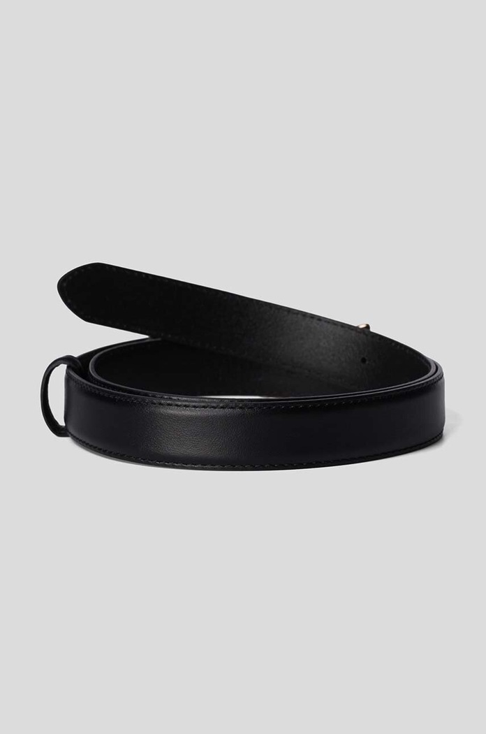 Karl Lagerfeld - Kožený opasok čierna 205W3103