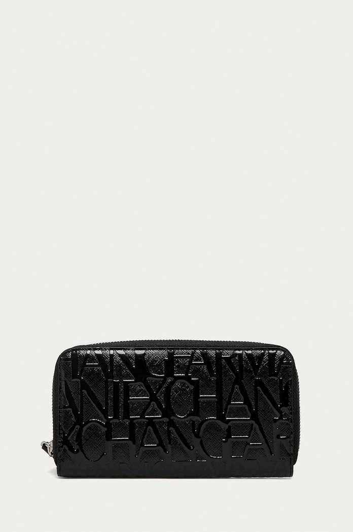 Armani Exchange - Portfel 948451.CC794 imitacja skóry licowej czarny 948451.CC794