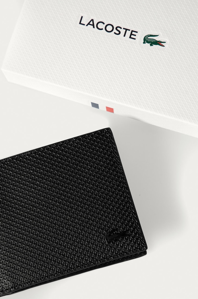 Lacoste - Bőr pénztárca fekete NH2824CE