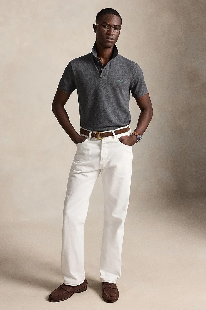 Oblečenie Polo Ralph Lauren - Polo tričko 710782592002 sivá