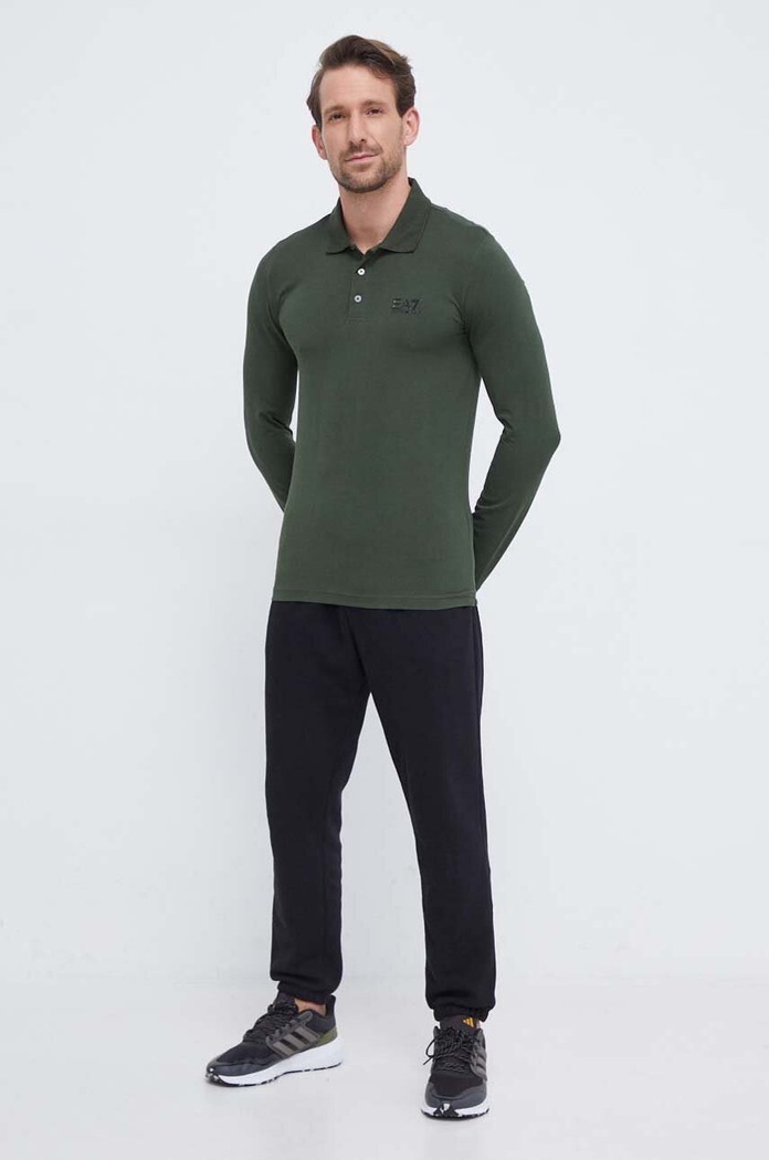 EA7 Emporio Armani longsleeve 8NPF05.PJM5Z zielony SS24