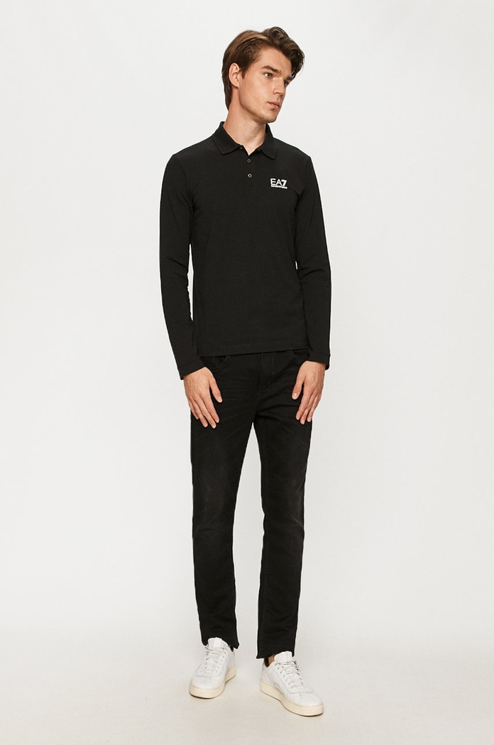 EA7 Emporio Armani - Tričko s dlhým rukávom 8NPF05.PJM5Z čierna SS24
