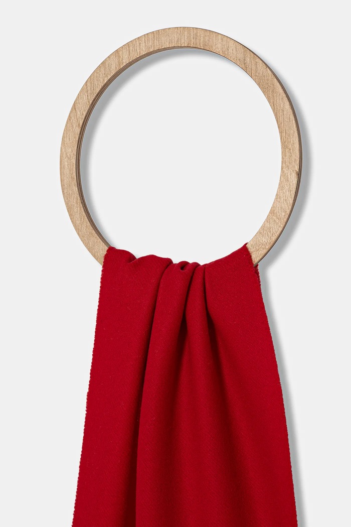 Вовняний шарф Moschino M5165.50092 червоний AW25