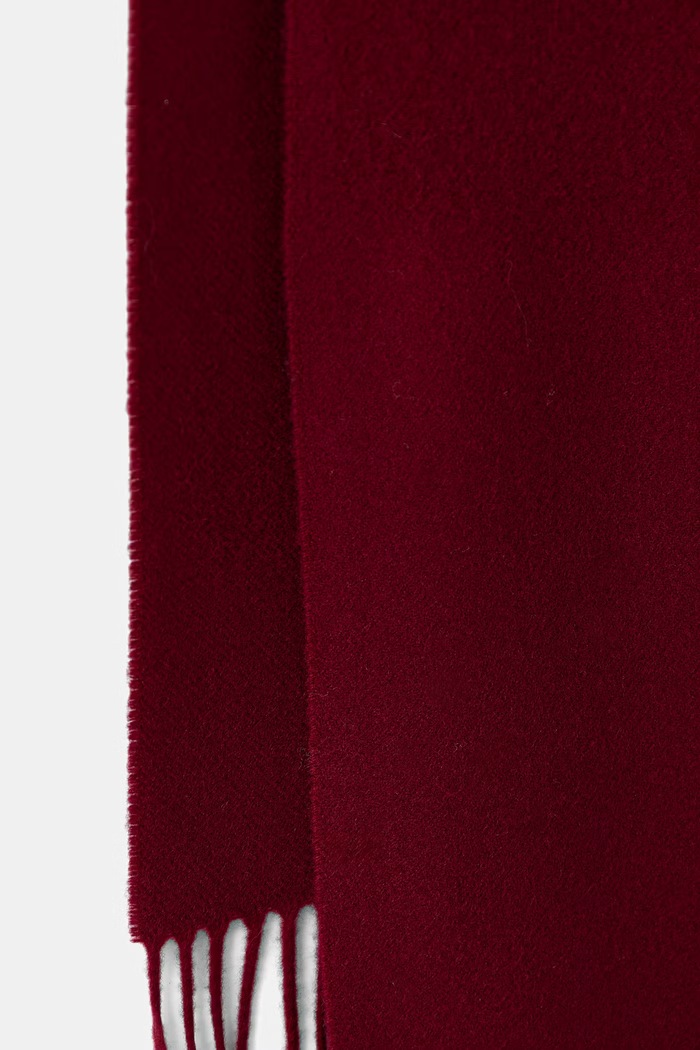 Akcesoria Moschino szalik męski z wełny merino M5165.50092 bordowy