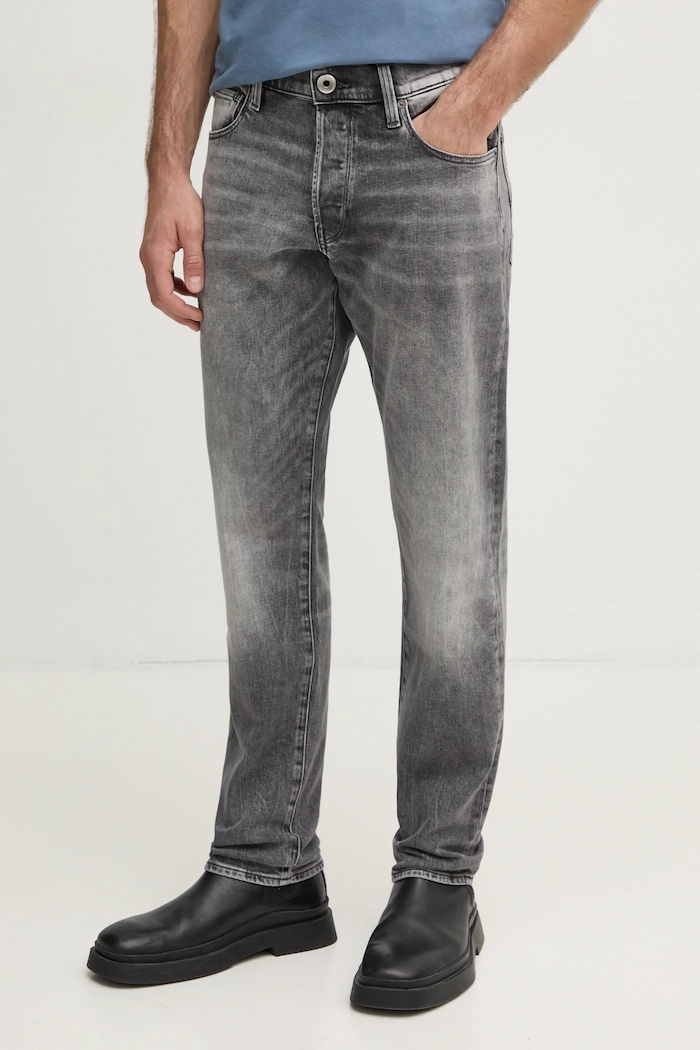G-Star blugi 3301 3301 Regular Tapered gri 51003.C293.B466