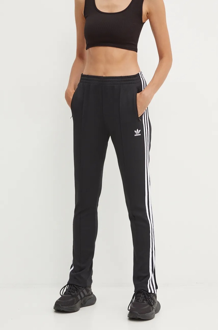 Παντελόνι φόρμας adidas Originals με ελαστάν μαύρο GD2361