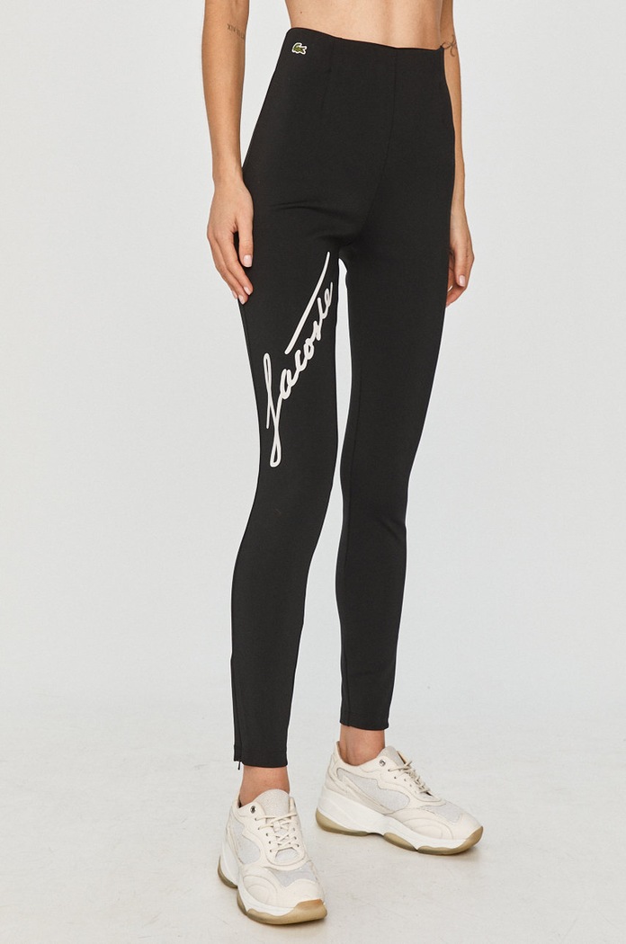 Lacoste - Legíny pletenina černá XF2481