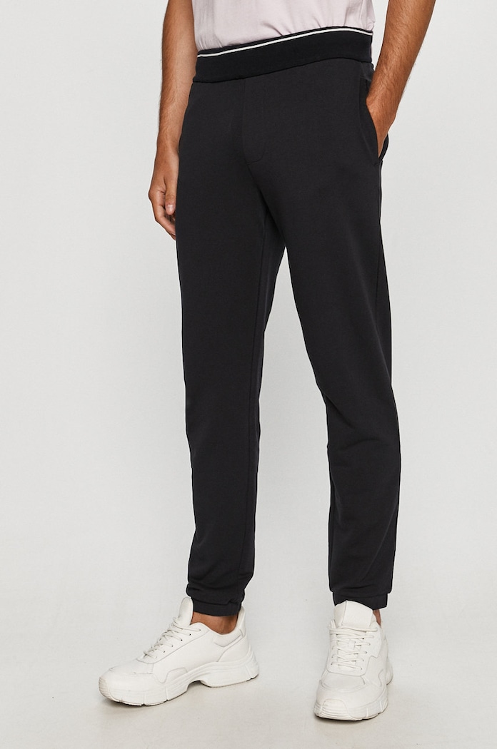 Armani Exchange pantaloni tricotaj bleumarin 8NZP82.ZJH3Z
