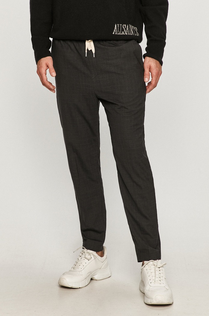 AllSaints - Spodnie Acrux tkanina czarny MM017W
