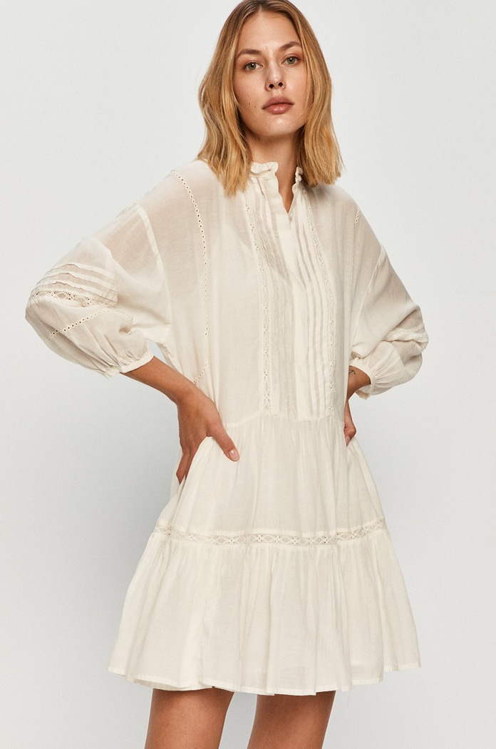 Pepe Jeans - Sukienka Amada PL952701 beżowy