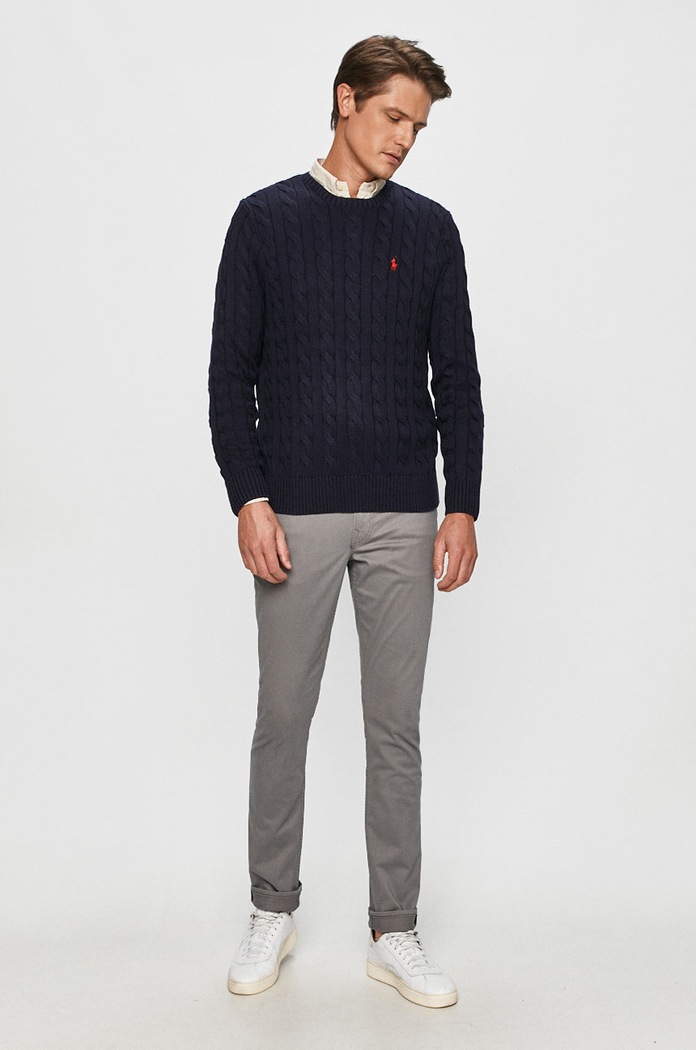 Polo Ralph Lauren - Sweter 710775885001 710775885001 granatowy AW20