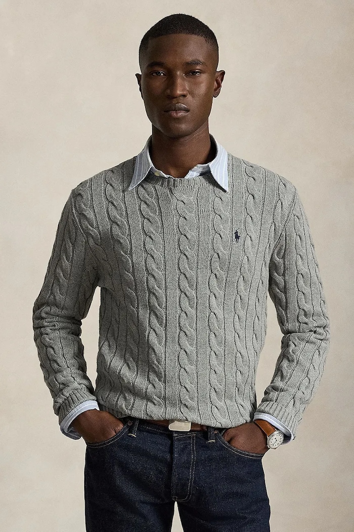 Polo Ralph Lauren - Светр меланж сірий 710775885013