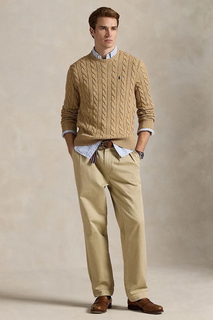 Abbigliamento Polo Ralph Lauren maglione in cotone 710775885014 beige