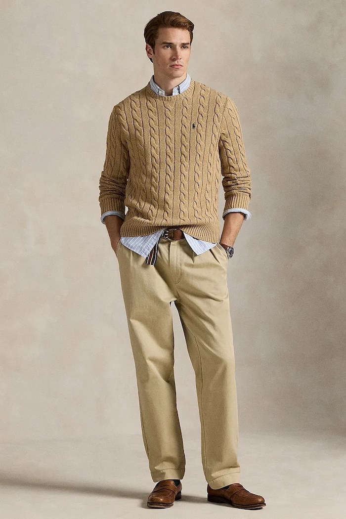 Abbigliamento Polo Ralph Lauren maglione in cotone 710775885014 beige