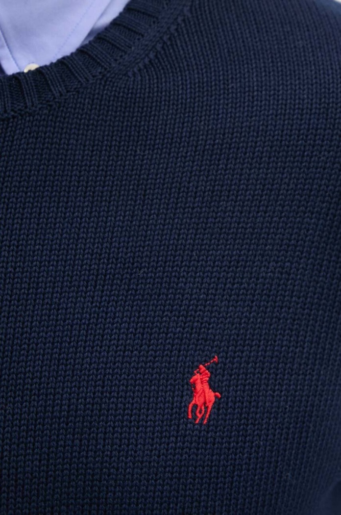 Бавовняний светр Polo Ralph Lauren 710810846001 темно-синій