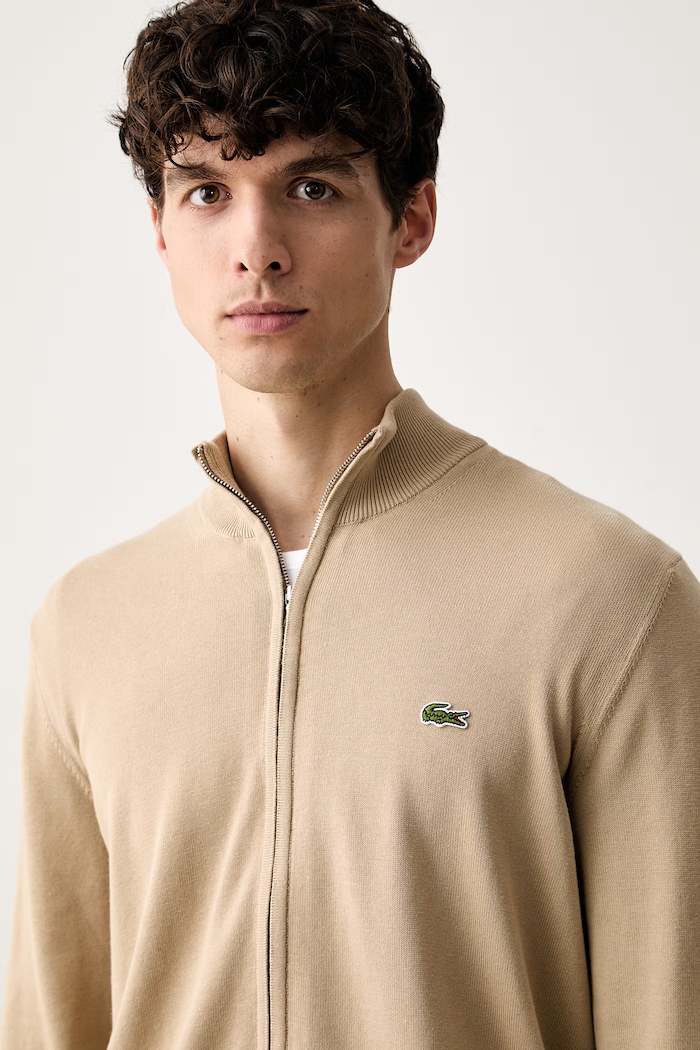 Lacoste męskie bawełniane beżowy AH1957