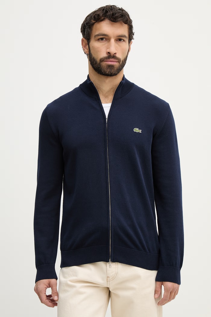 Lacoste moški bombažen Tanka mornarsko modra AH1957