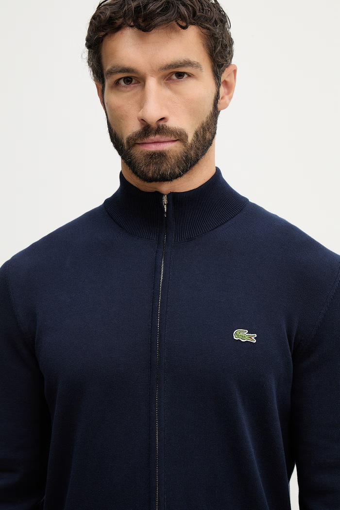 Lacoste moški bombažen mornarsko modra AH1957